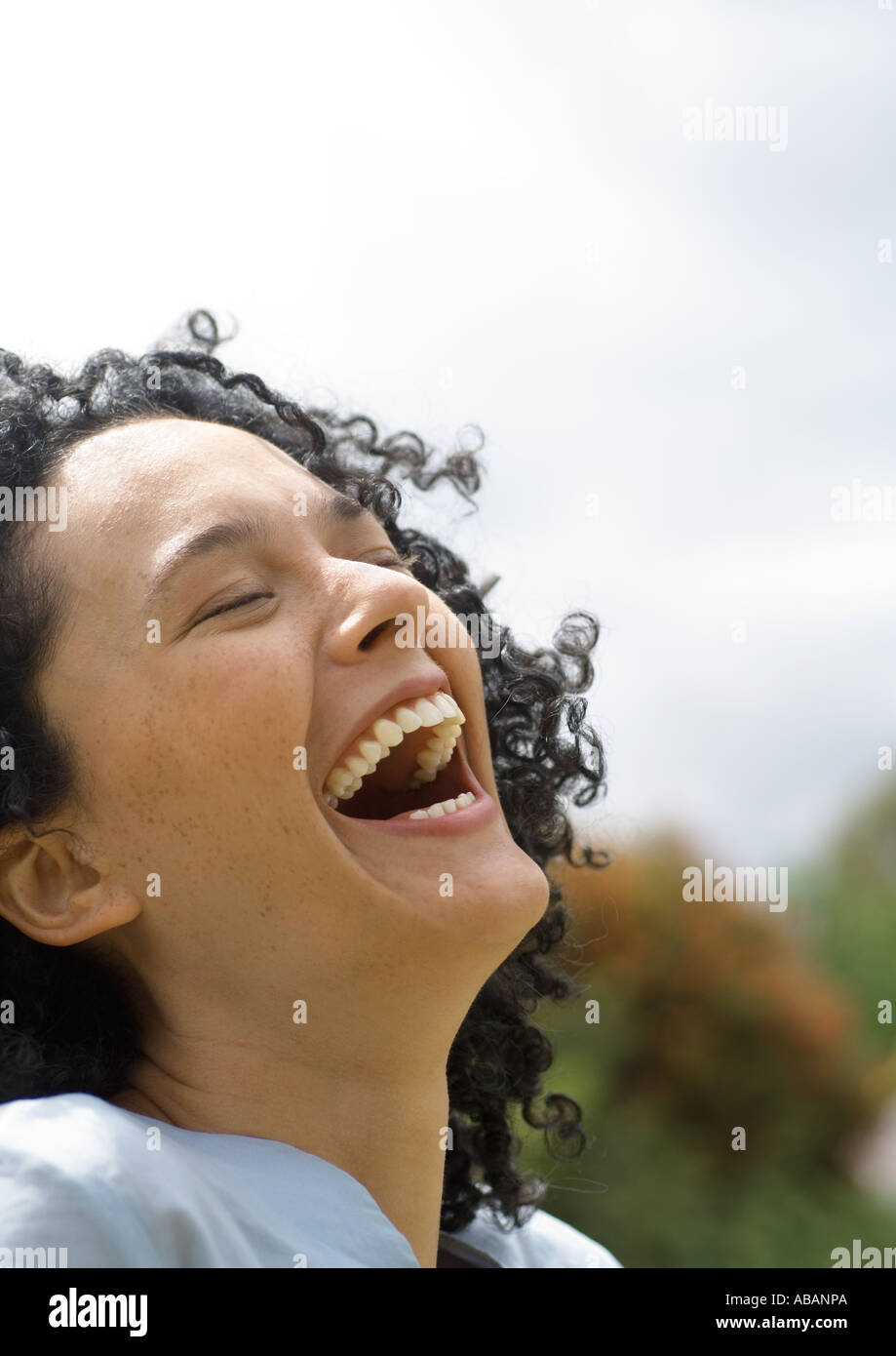 Throwing Head Back High Resolution Stock Photography and Images Alamy