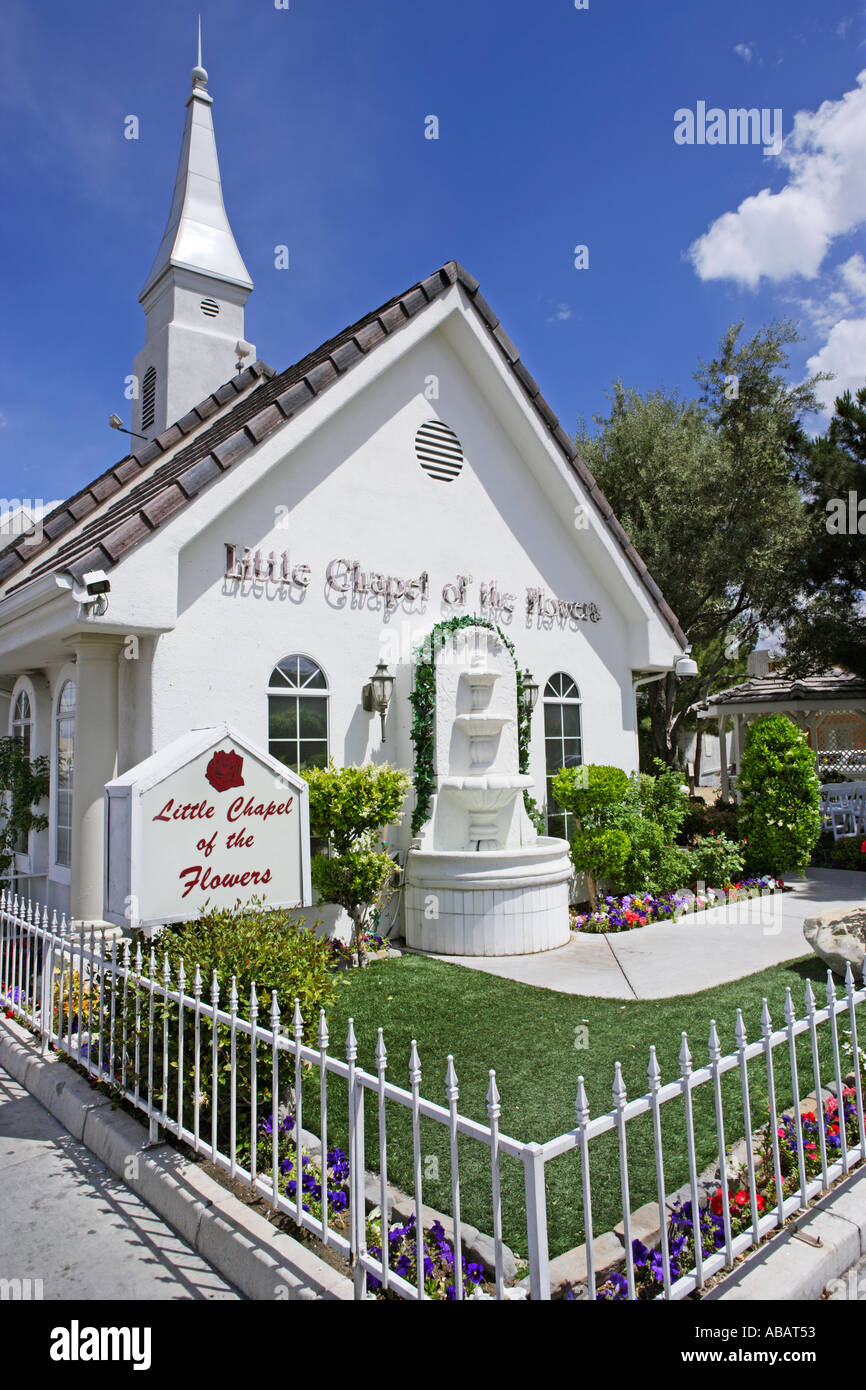 Las vegas Little Chapel Of The Flowers Wedding Chapel Stock Photo - Alamy