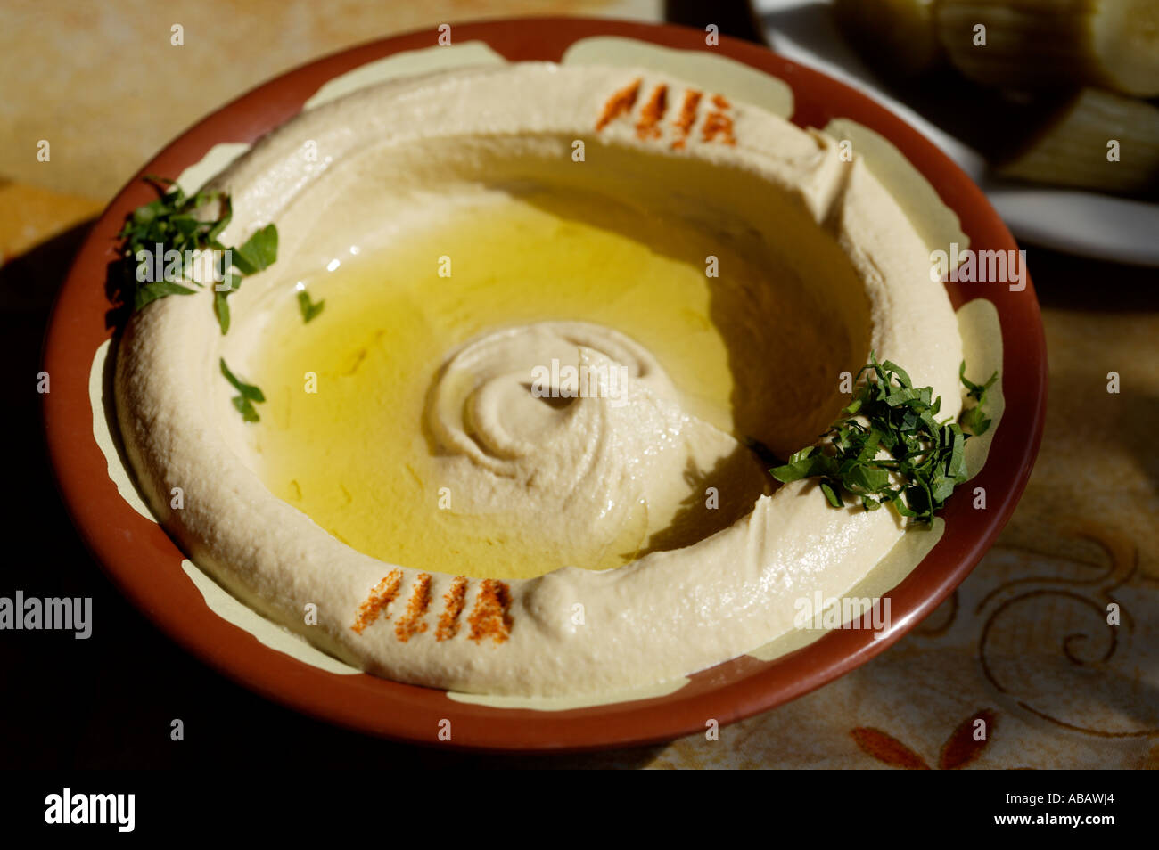 UAE, Dubai, Hummus Stock Photo Alamy