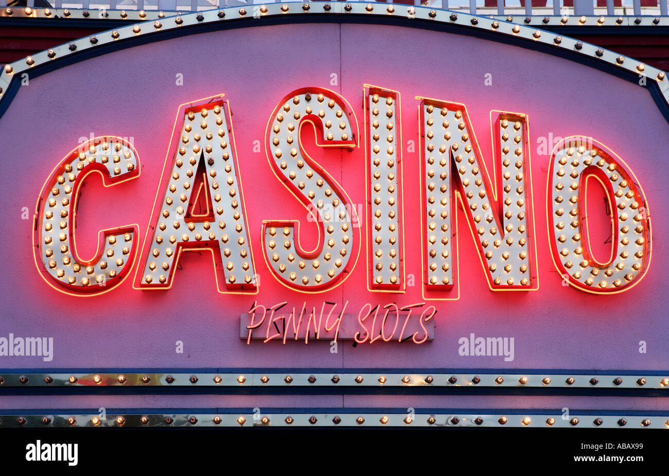 Las Vegas Casino Sign Stock Photo