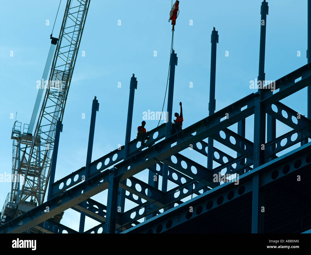 Steel Girder Construction Stock Photo Alamy