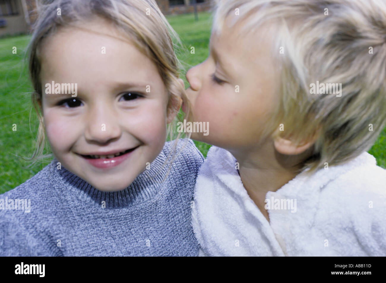 Brother and sister Stock Photo Alamy