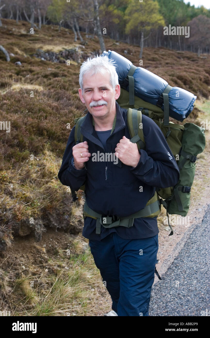 Coast to Coast hillwalkers, Braemar, Deeside, Aberdeenshire, Scotland, uk Stock Photo