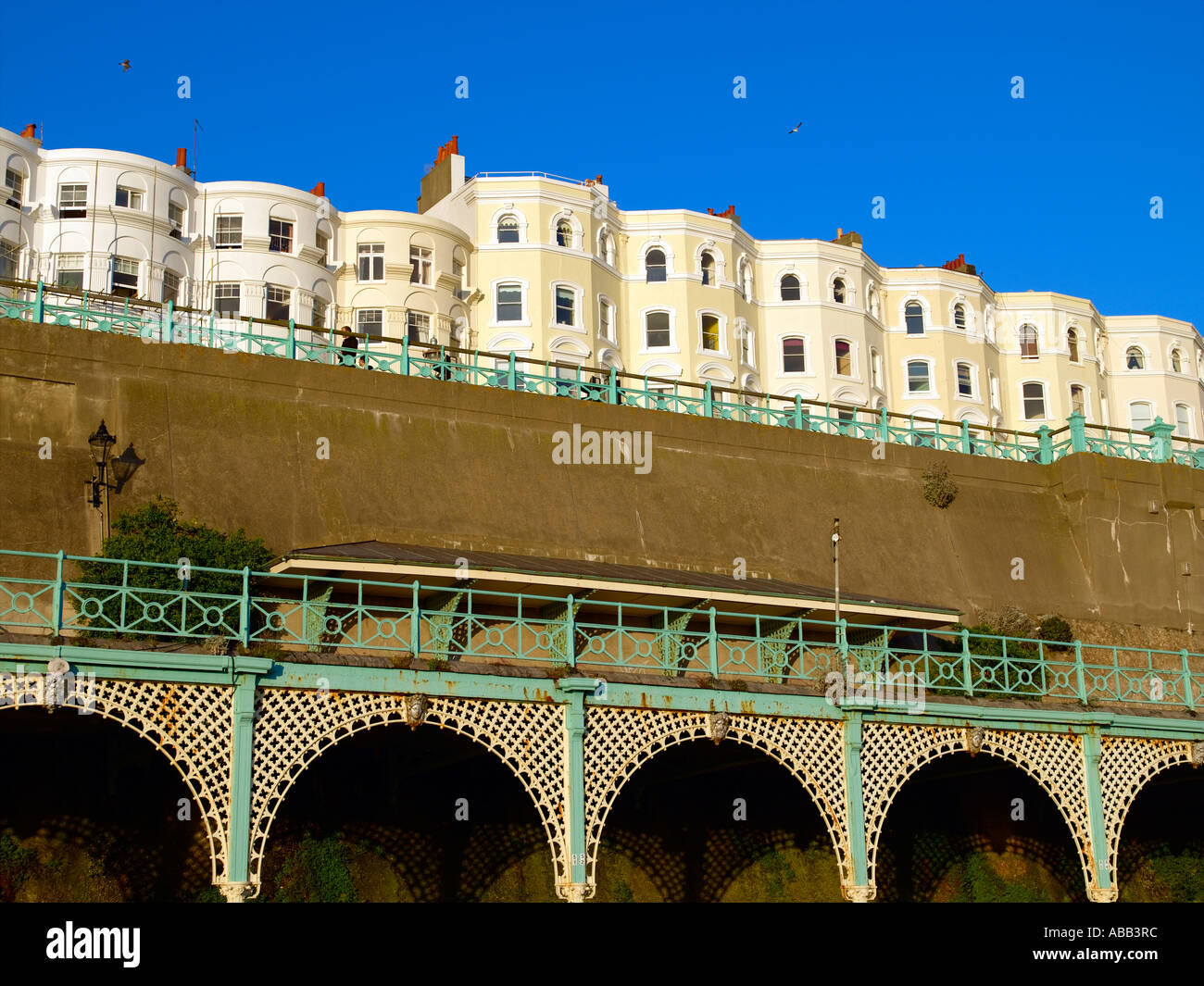 Brighton, Seafront Houses Stock Photo Alamy
