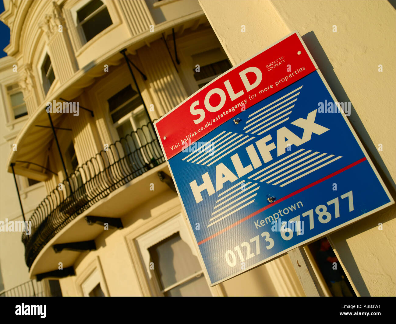 Brighton, House For Sale Stock Photo Alamy