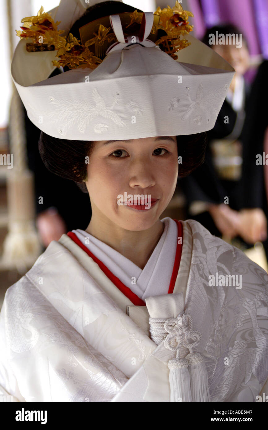 Traditional Japanese Wedding Bride in the Todaiji Temple Complex, Nara