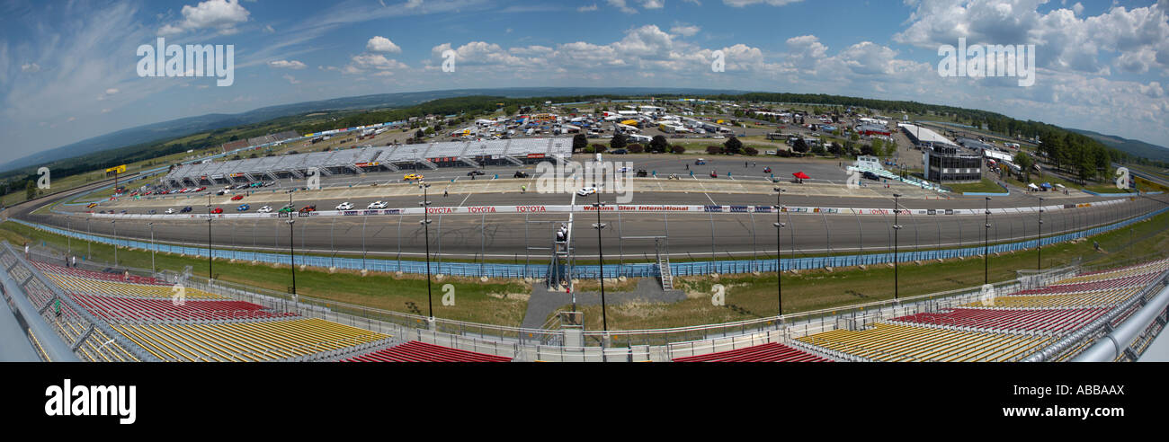 Overall view of Watkins Glen International Raceway Watkins Glen New York Stock Photo