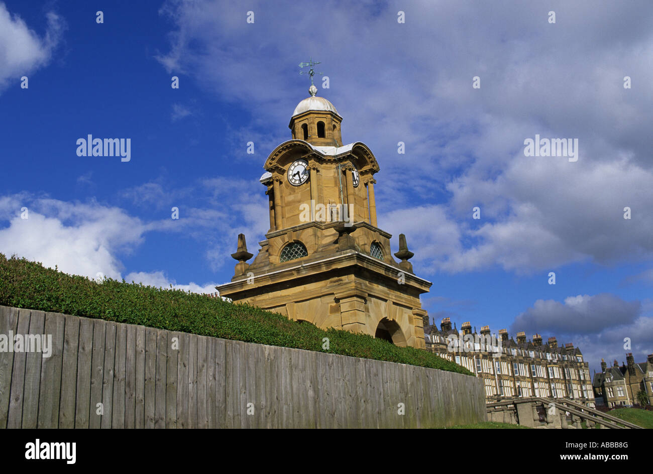 Clock Tower,Esplanade,Scarborough. Stock Photo