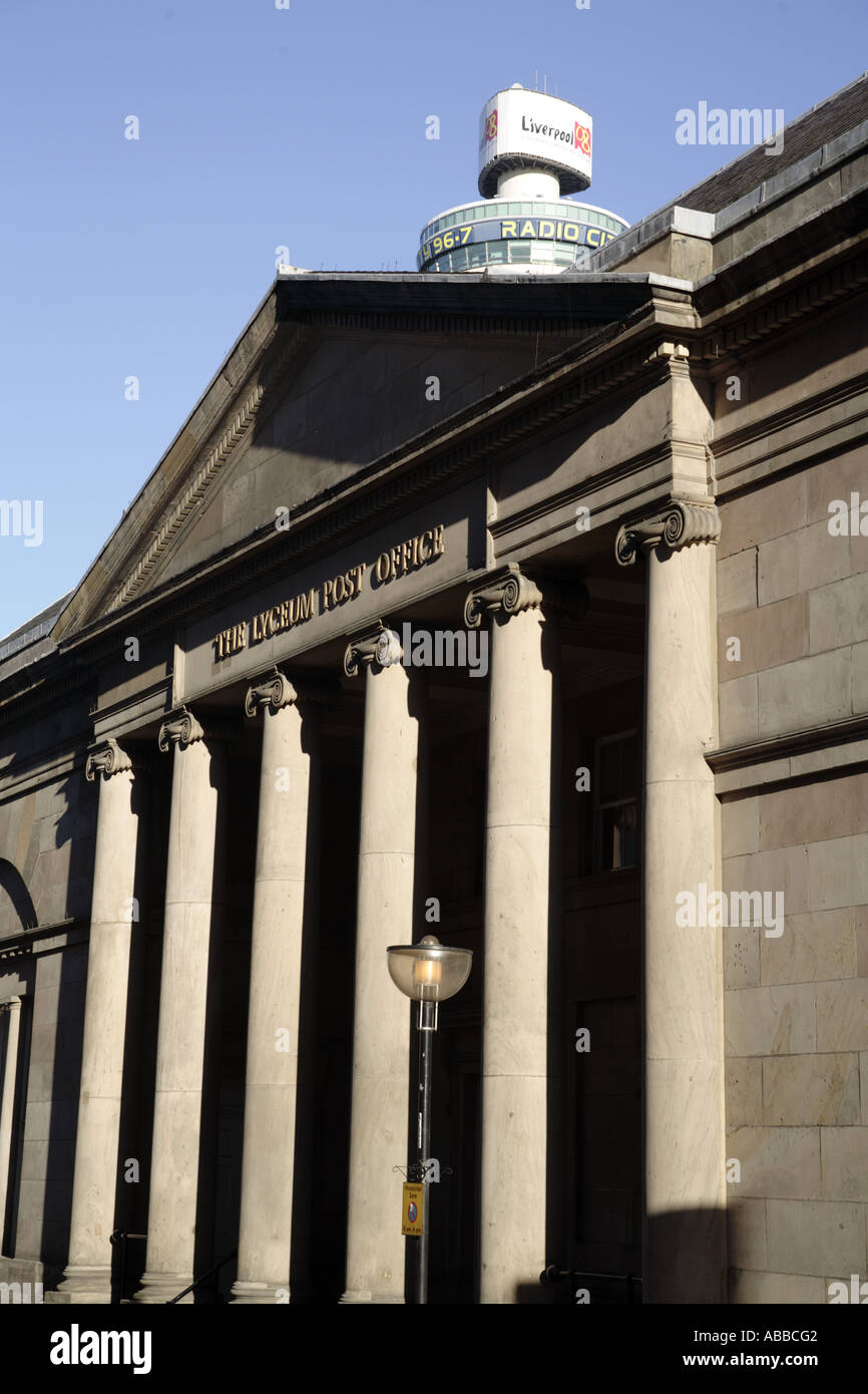 The former Lyceum and Post Office on Bold Street of classical style