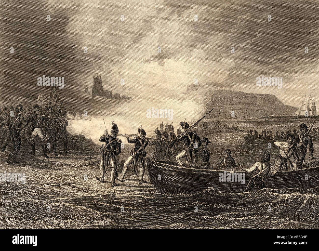 The Landing of the French in Bantry Bay, Ireland, 1796 Stock Photo Alamy