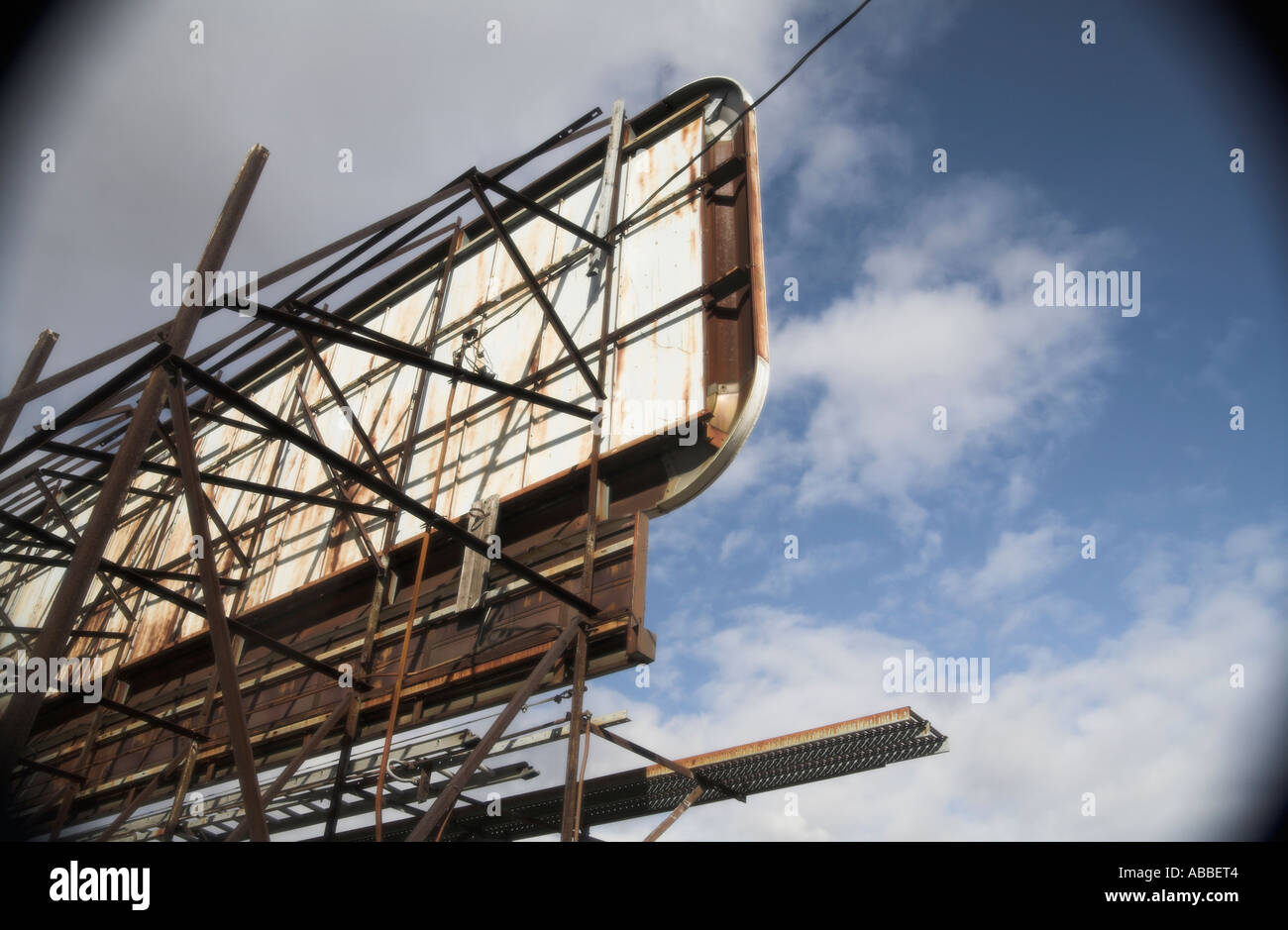 Steel structure of billboard backside Stock Photo - Alamy