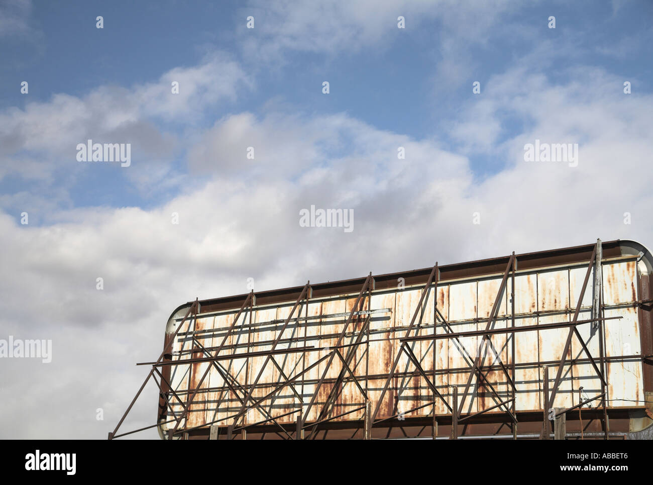 Steel structure of billboard backside Stock Photo - Alamy