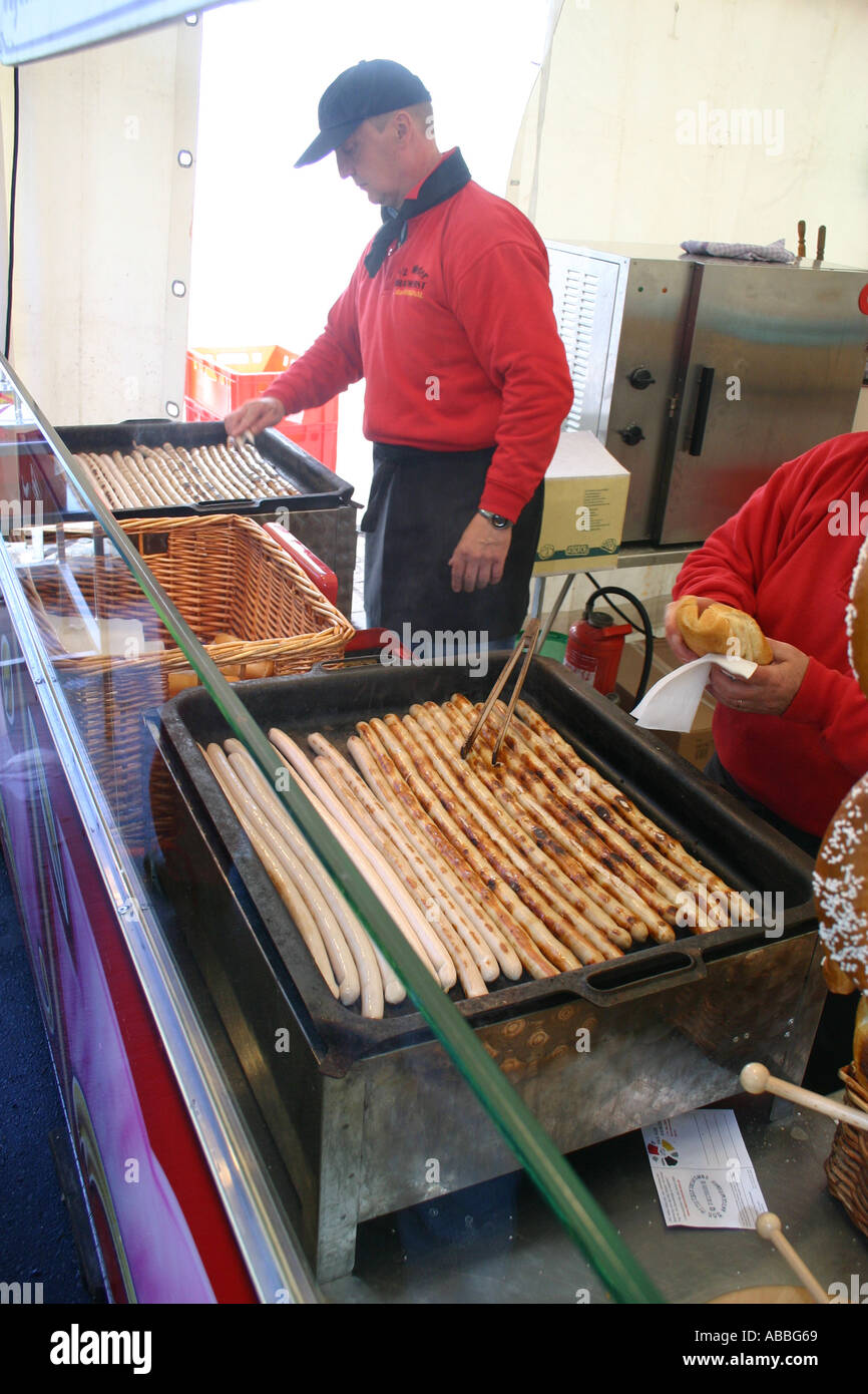 Half Metre Meter long German Sausages Berlin Germany Stock Photo Alamy