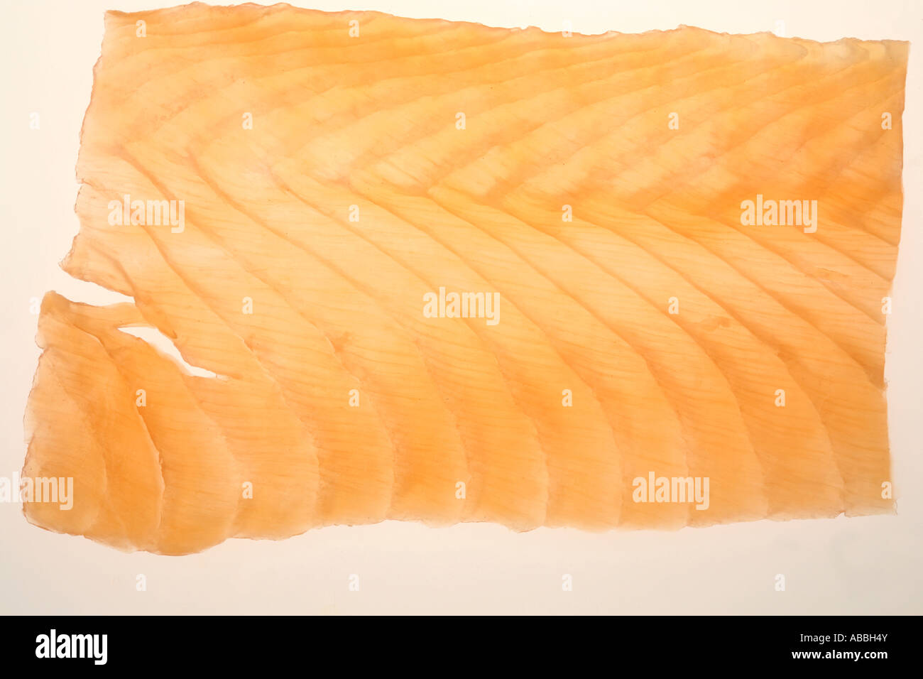 Salmon against a white background Stock Photo