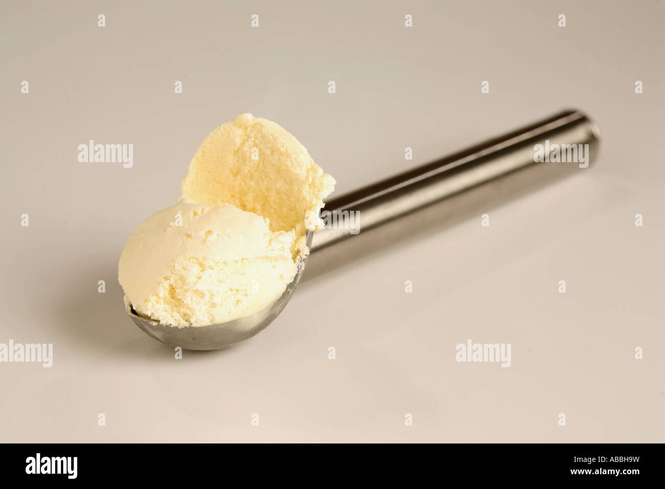 Icecream against a white background Stock Photo