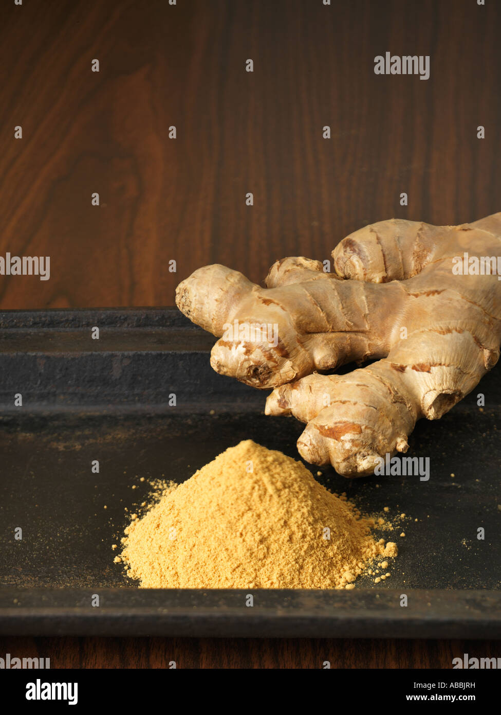Ginger Root and Powder Stock Photo Alamy