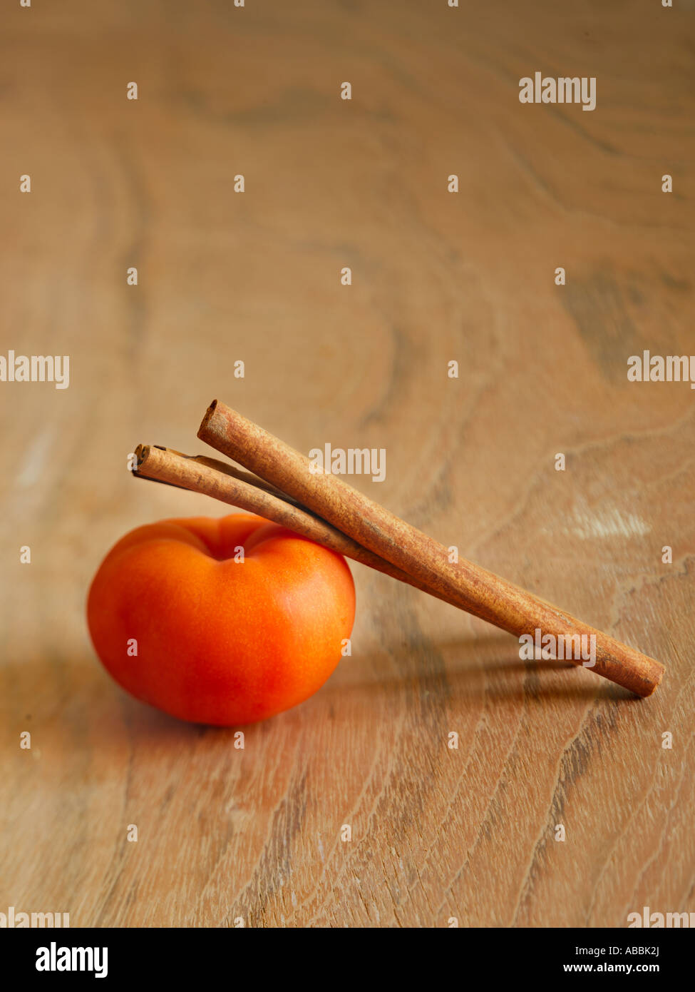 Tomato and Cinnamon Sticks Middle Eastern Flavour Principle Stock Photo