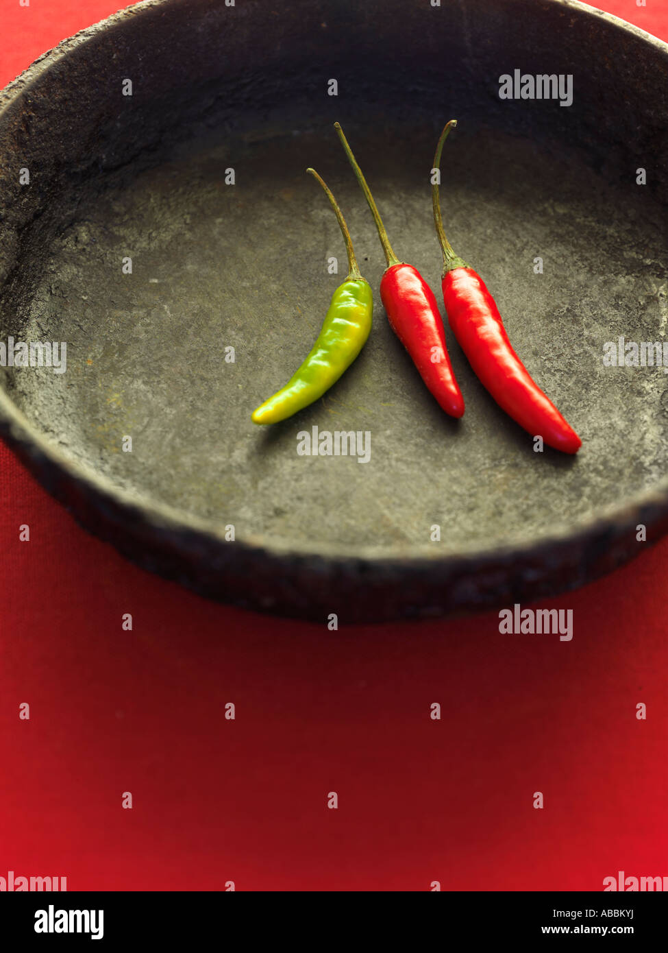 Red and Green Chili Peppers Stock Photo - Alamy