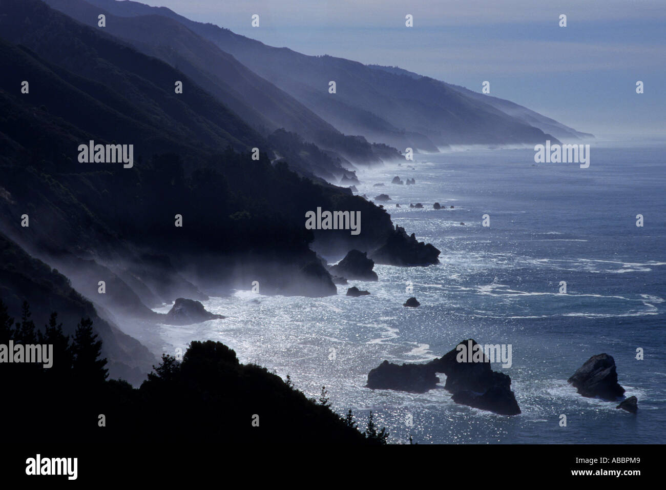 The Big Sur coastline of California is known for its rugged scenic ...