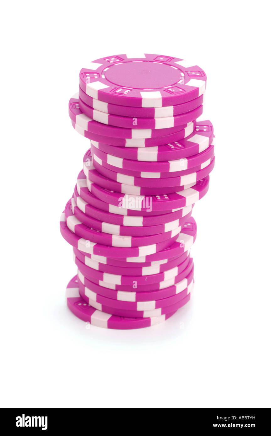 Gambling chips Stock Photo