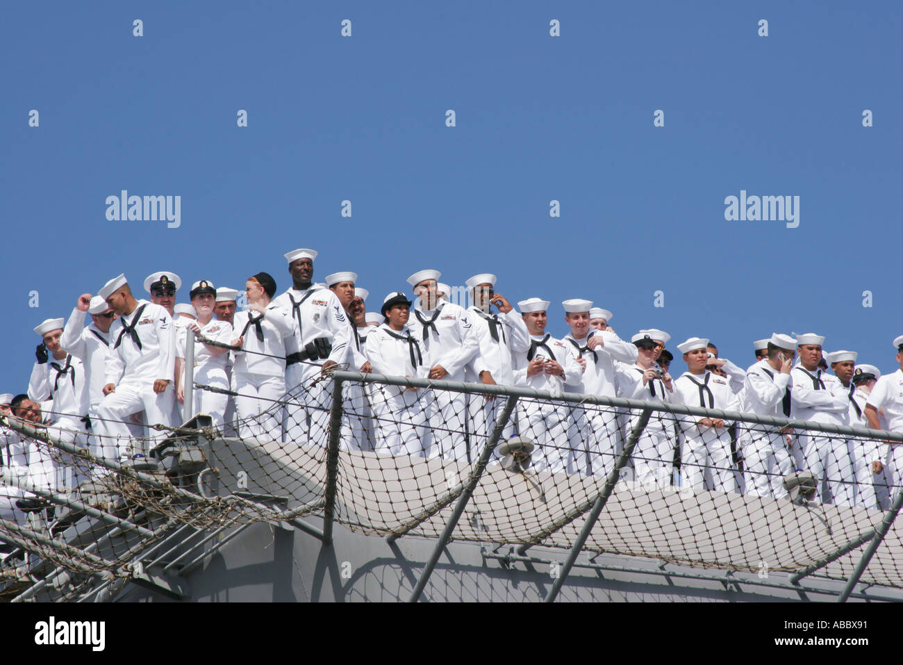 Sailors and Marines Reunite With Their Families San Diego Naval Base