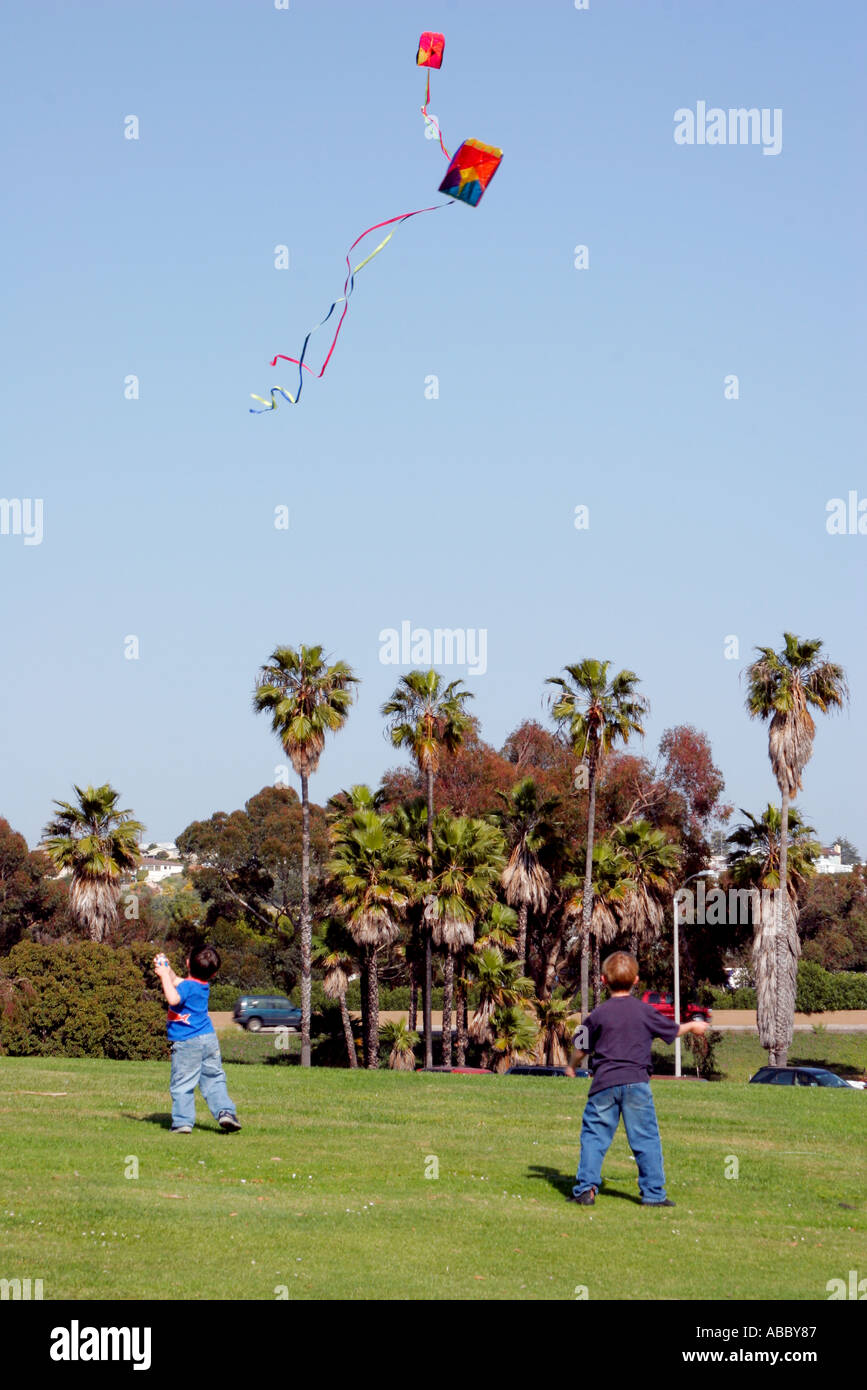 Mission Bay Park Kite Flying San Diego California SD Stock Photo Alamy