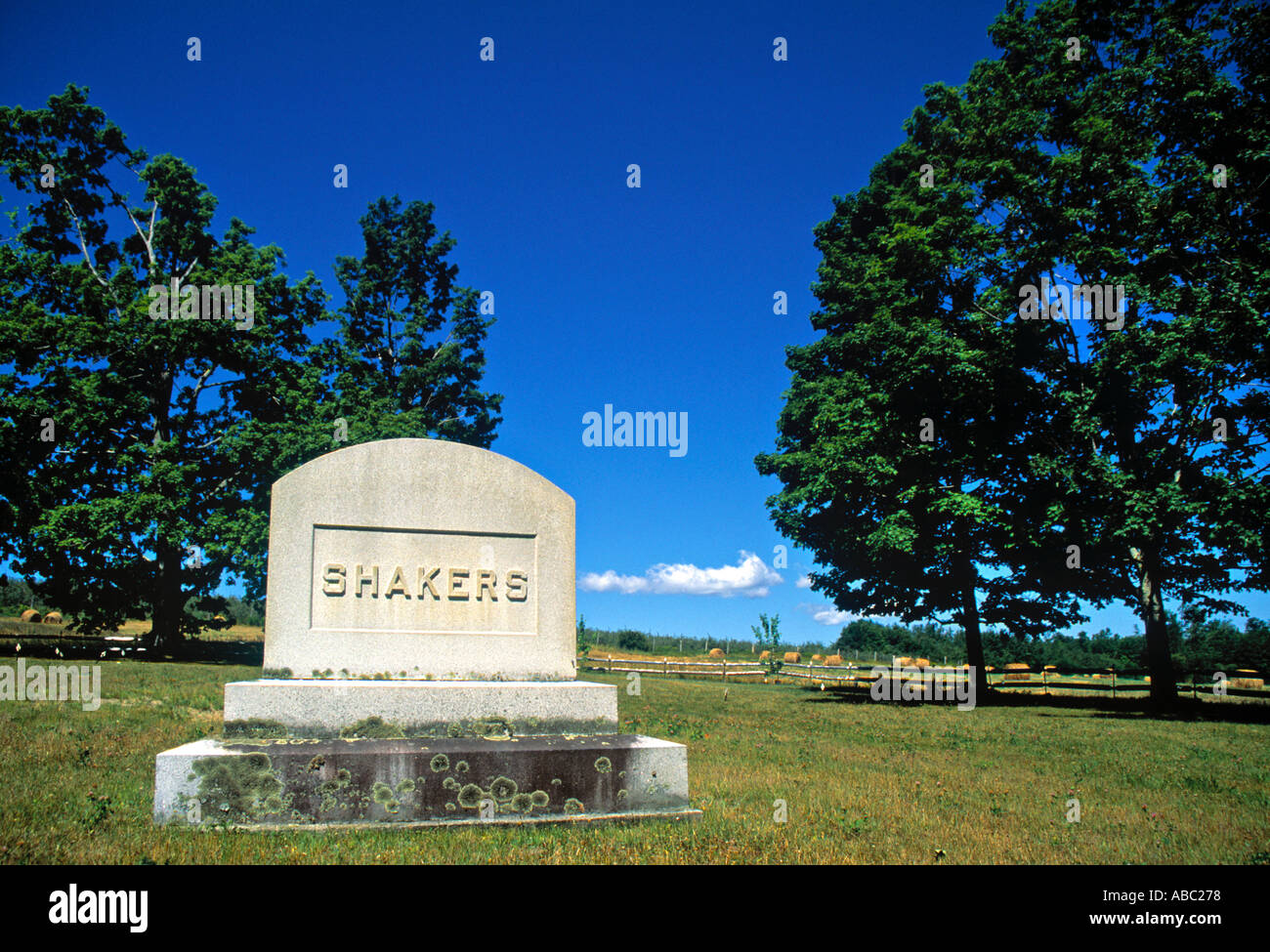 Shaker Village, Sabbathday Lake, Maine, USA Stock Photo Alamy
