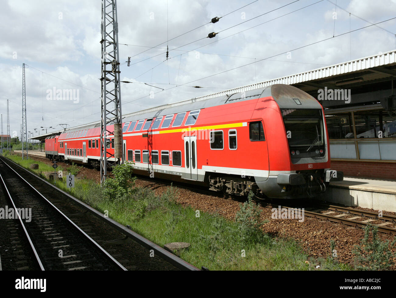 RE Express train at station airport Schönefeld in Berlin Stock Photo - Alamy