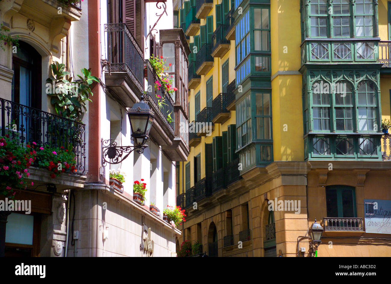 Siete Calles area, Bilbao, Basque Country, Spain Stock Photo