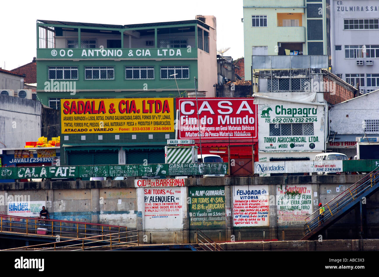 Small and medium-sized enterprises industrial zone Manaus Brazil Stock Photo
