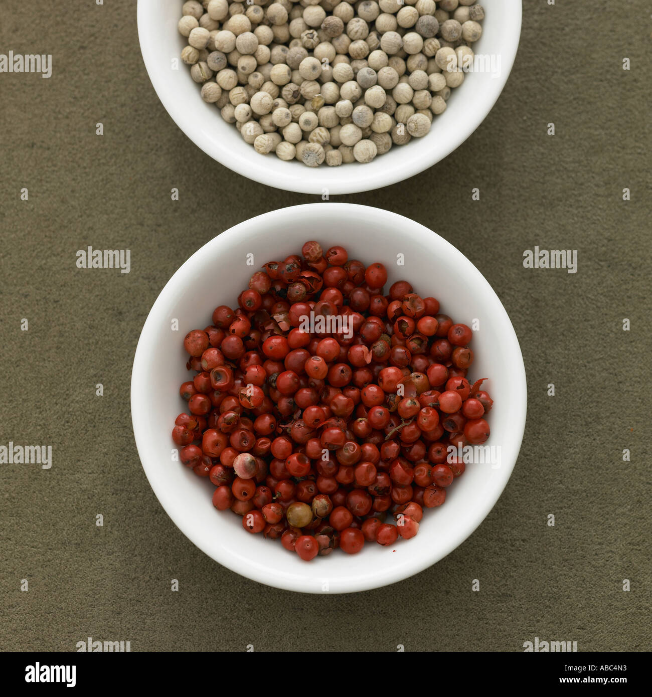 Pink and white peppercorns - one of a series of spice images Stock Photo