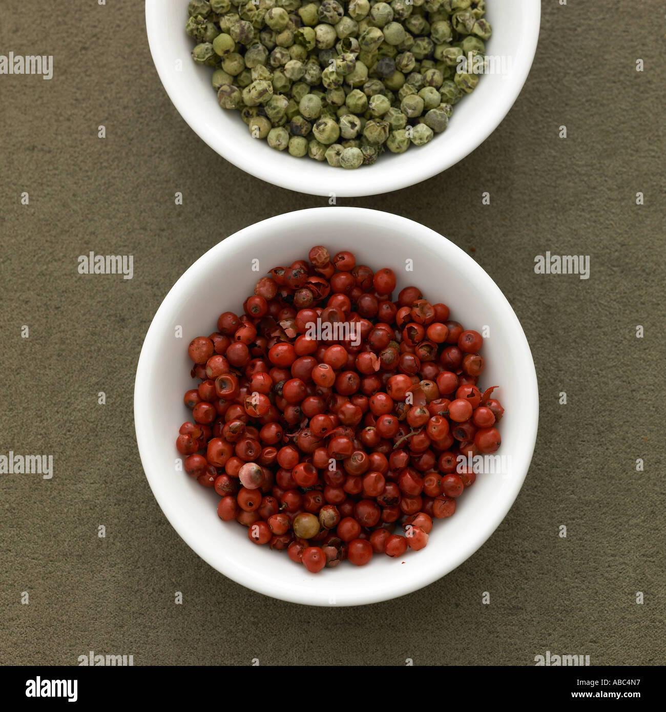 Pink and green peppercorns - one of a series of spice images Stock Photo