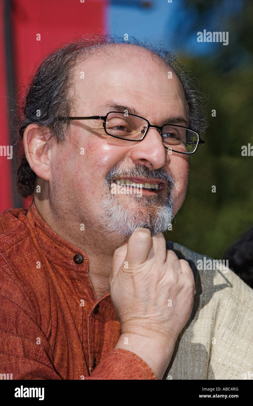 Salman Rushdie A well known author native to India Stock Photo