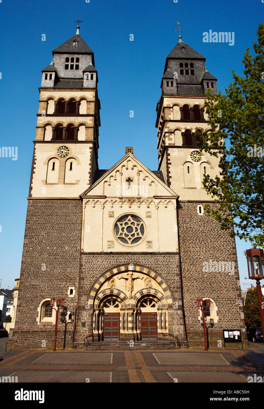 Mayen - Herz Jesu church at Mayen, Germany, Europe Stock Photo