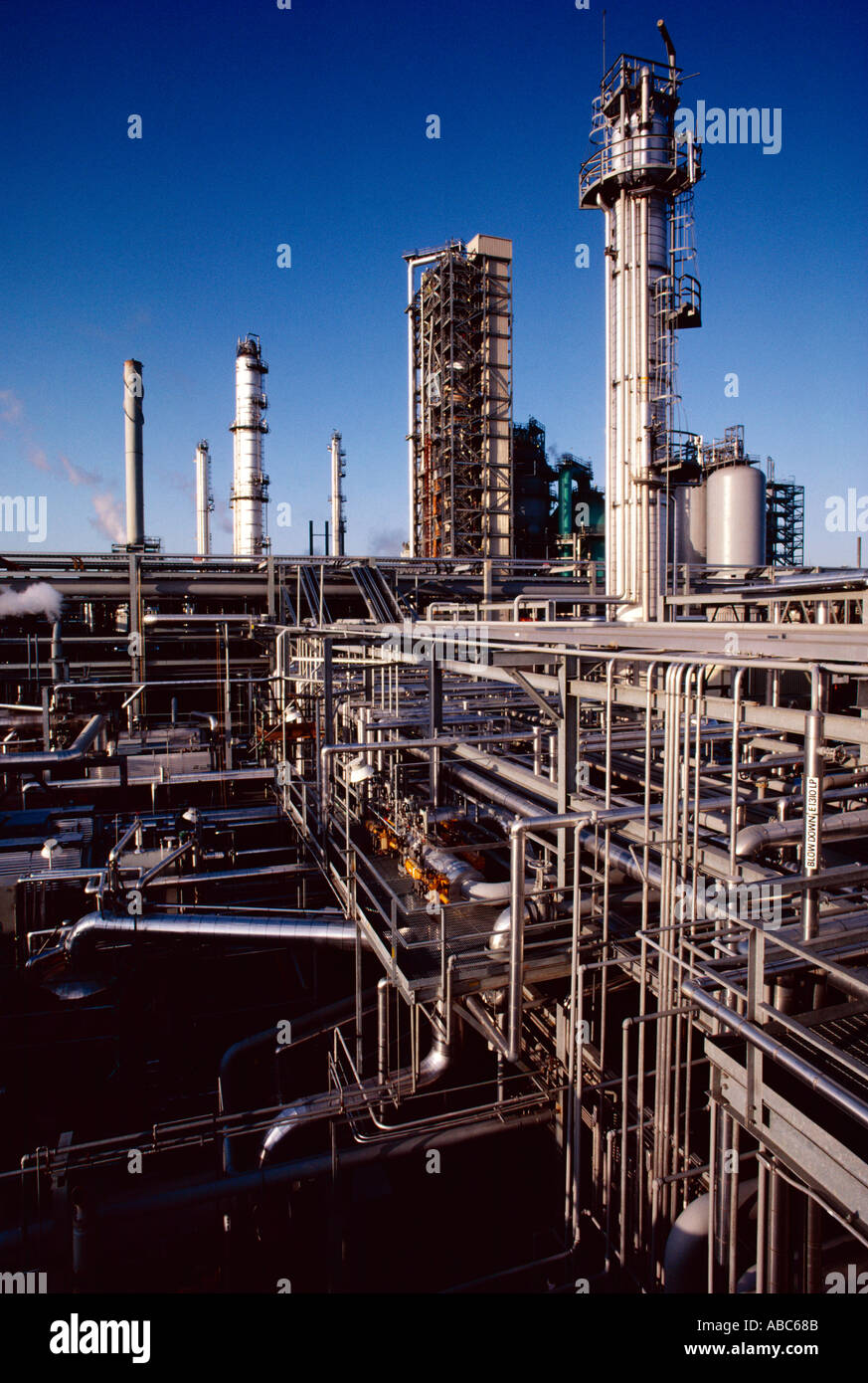 Oil Refinery flexicoker unit converts heavy oil fractions into lighter fractions such as light
