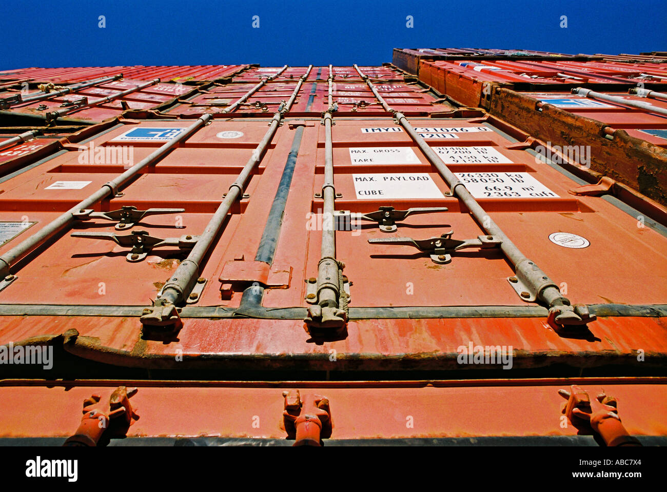 Open sea container Stock Photo Alamy