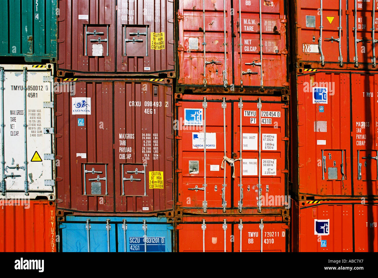 Open sea container Stock Photo Alamy