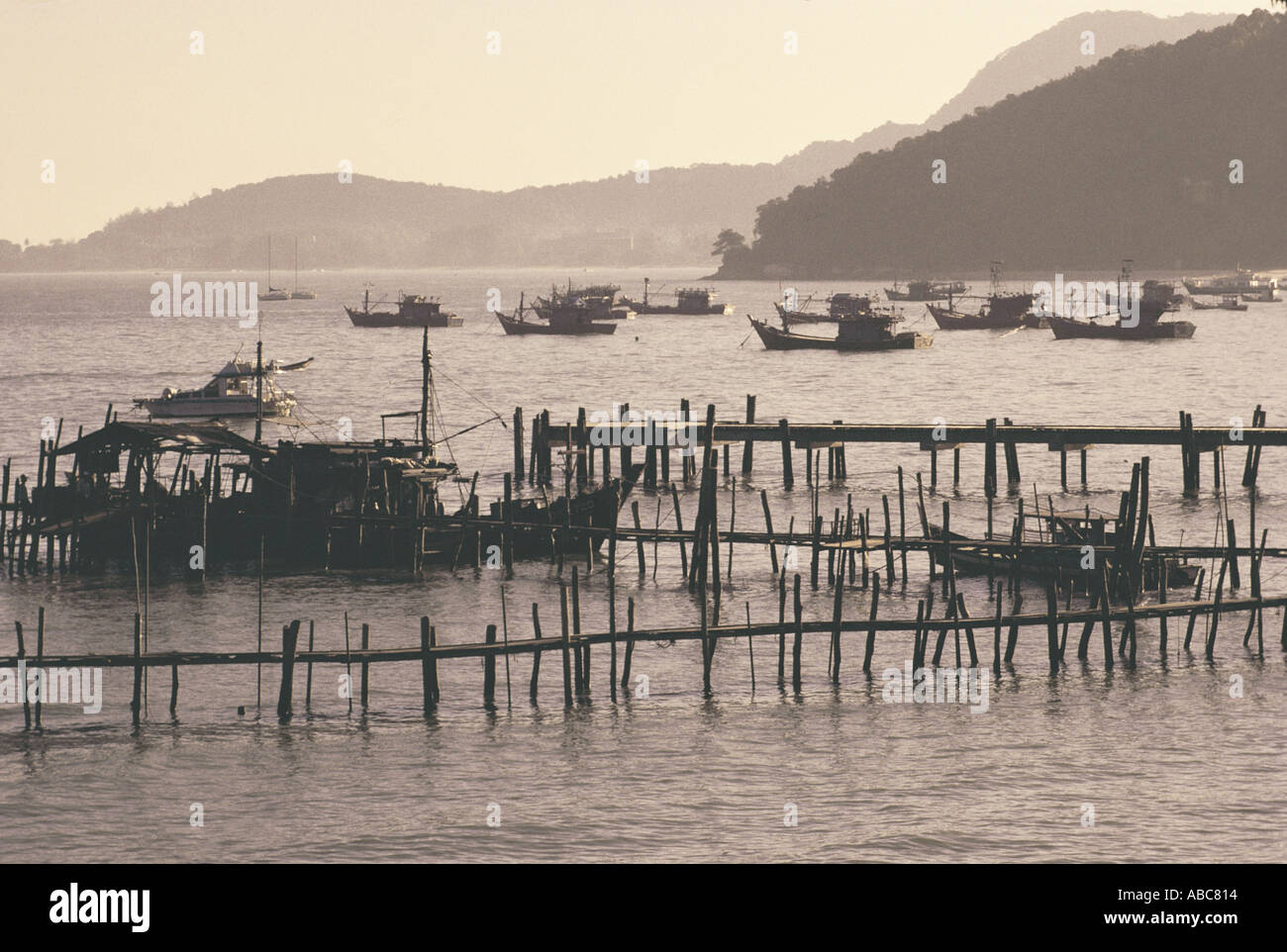 Fishing Village in Penang Stock Photo Alamy