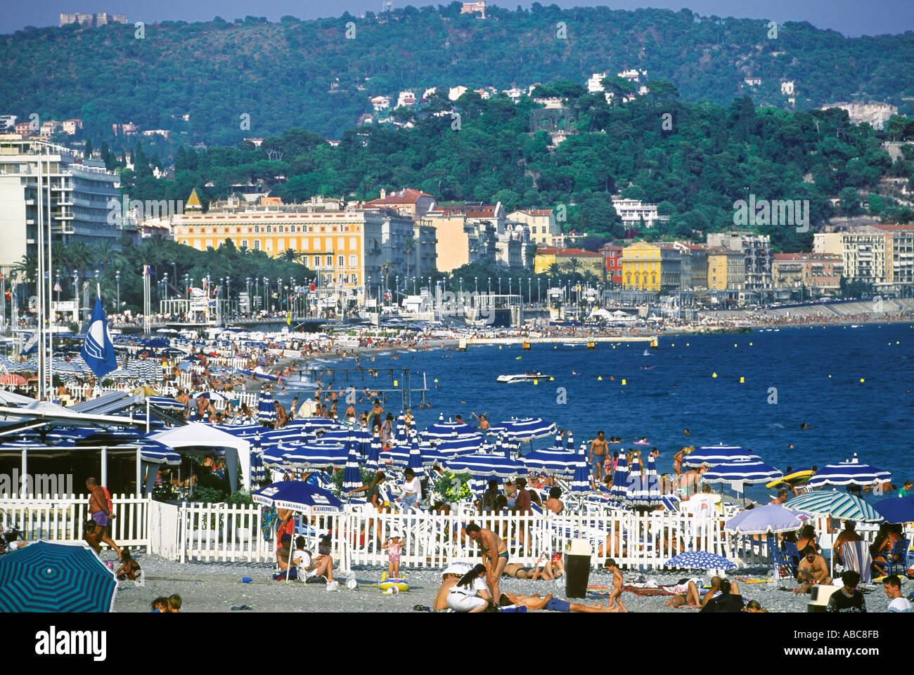 NICE BEACH FRENCH RIVIERA FRANCE Stock Photo - Alamy