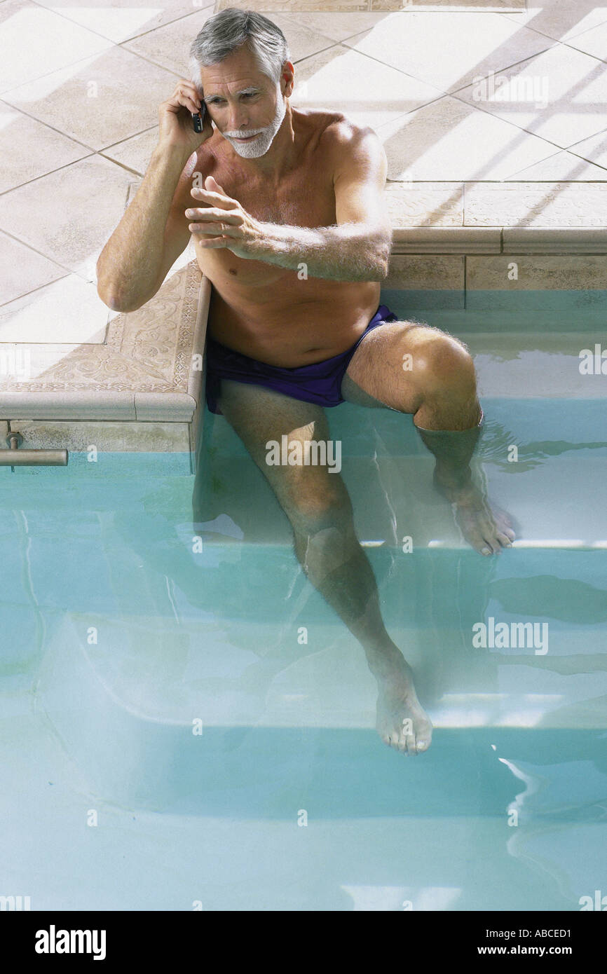 old man swim trunks
