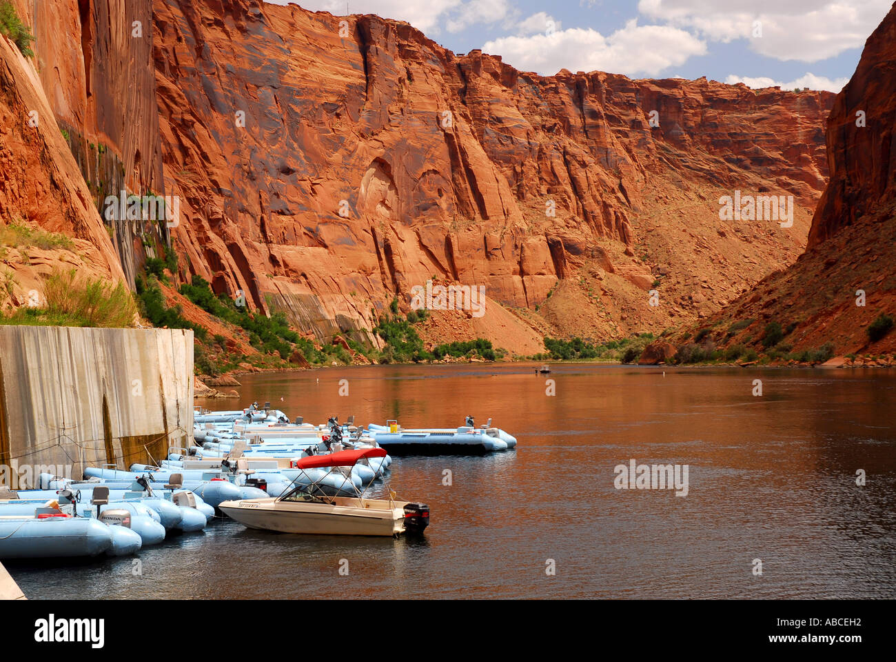 Arizona Glen Canyon white water rafts rafting Colorado River outdoor ...
