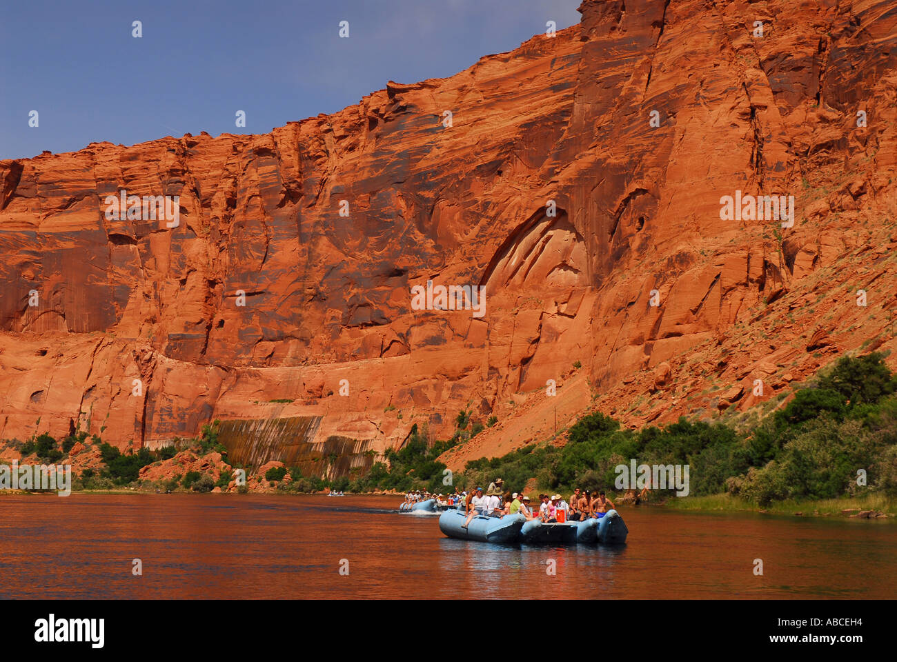 Arizona Glen Canyon white water rafts rafting Colorado River outdoor ...