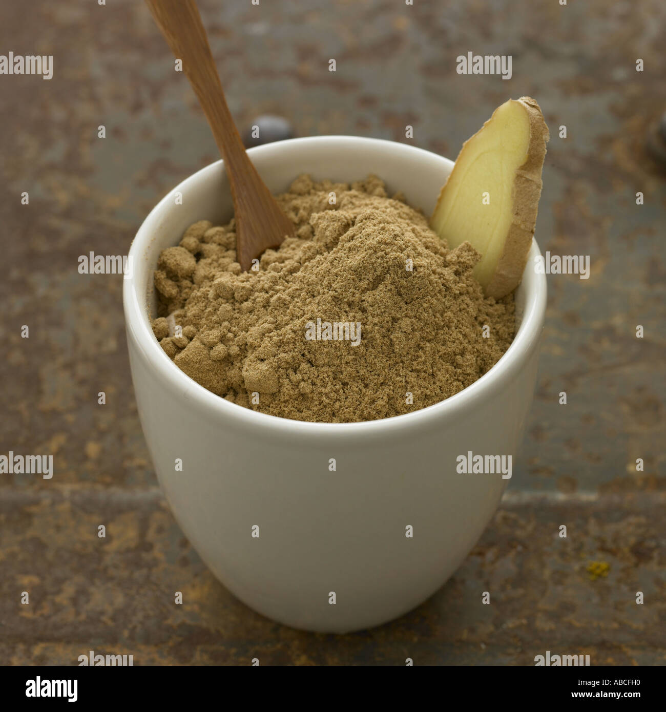 Fresh and dry ginger one of a series of similar spice images Stock