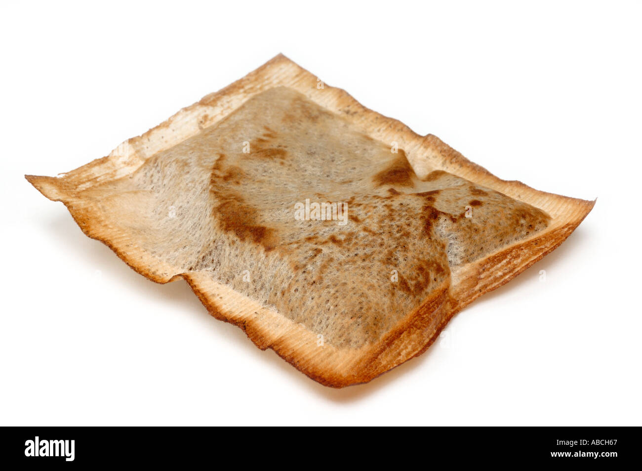 Dried old tea bag Stock Photo Alamy