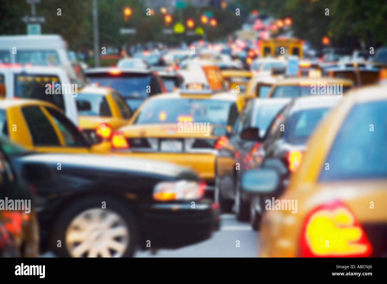 Traffic in new york Stock Photo