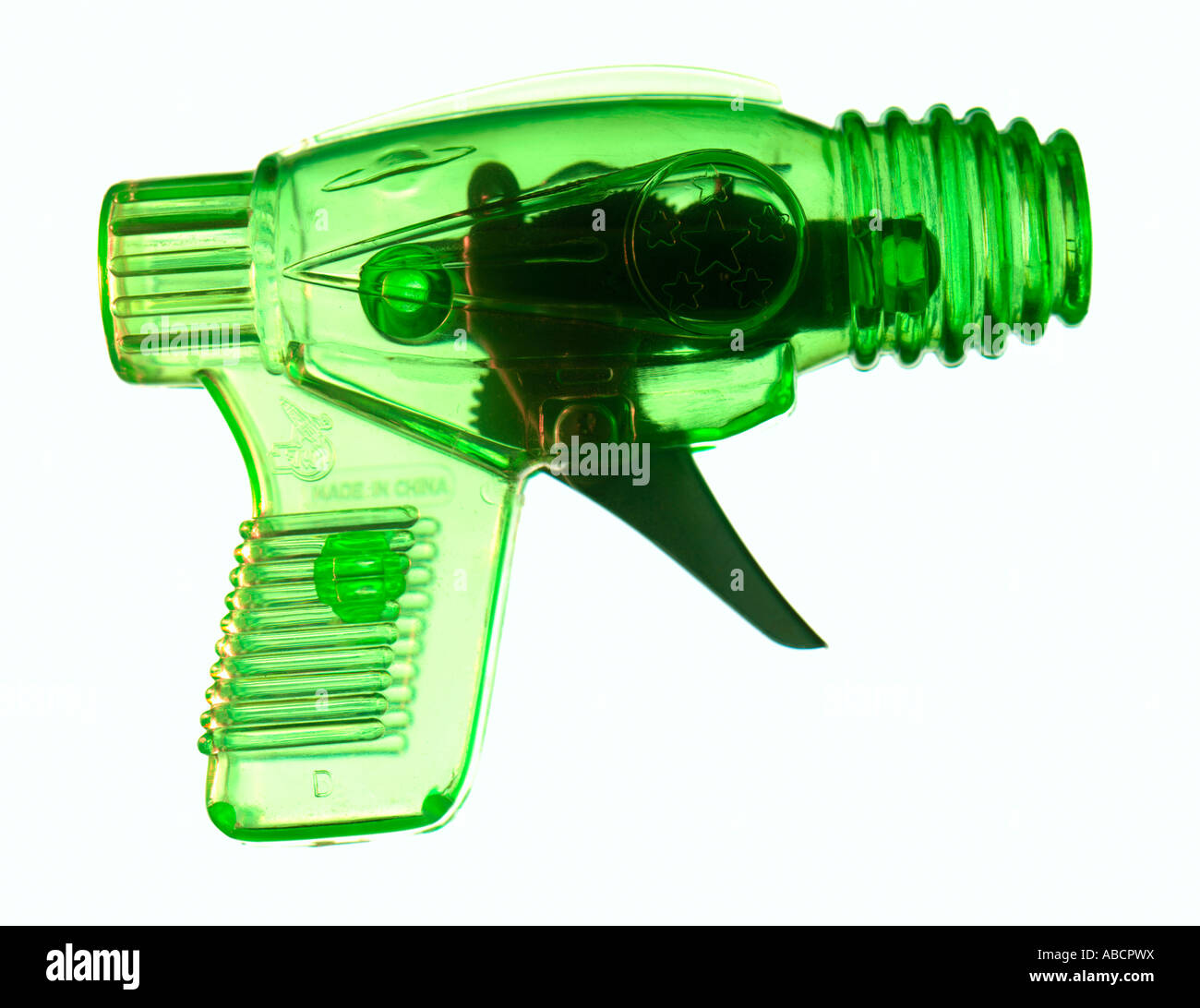 graphic illustrations of a toy gun for children Stock Photo