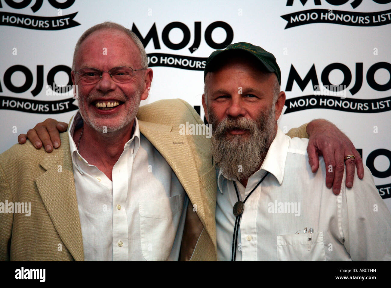 Radio Dj Bob Harris with Seasick Steve Stock Photo