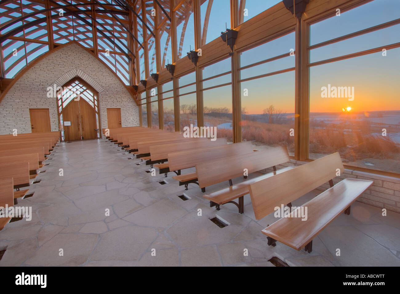 Interior of Holy Family Shrine, a Catholic shrine near Gretna, Nebraska