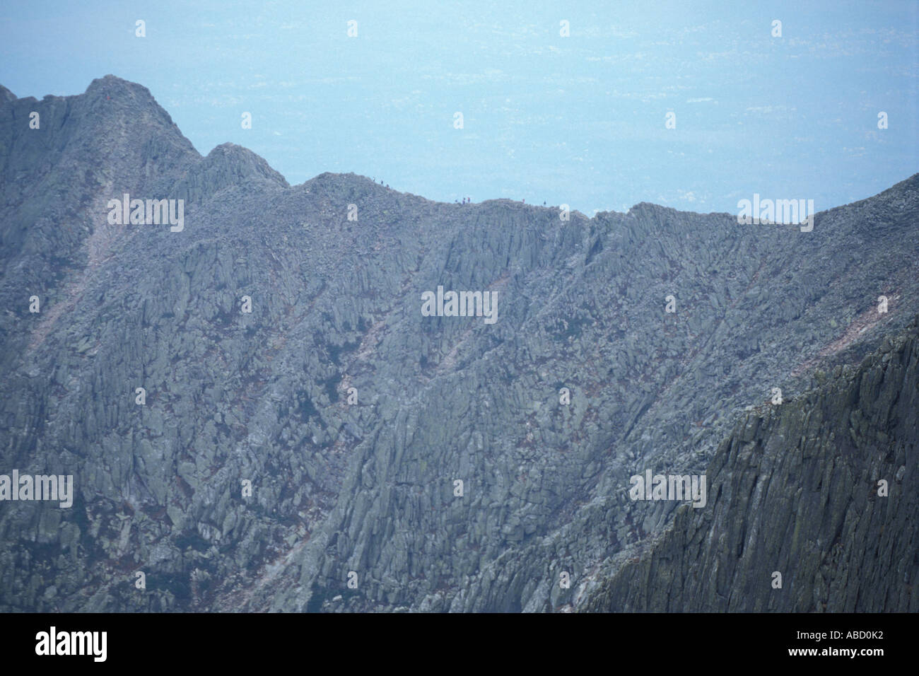 Mt Katahdin Baxter SP ME Appalachian Trail The Knife s Edge from the