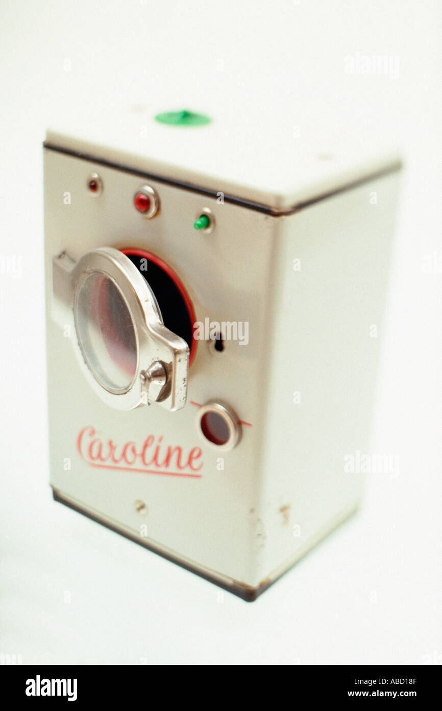 Miniature of a vintage washing machine Stock Photo - Alamy